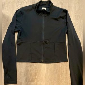 Fitted Athletic Zip Front light jacket